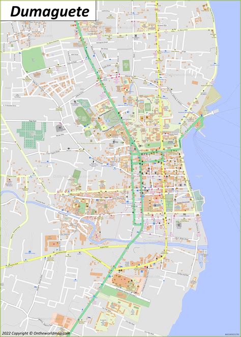 google map dumaguete location|Detailed Road Map of Dumaguete City .